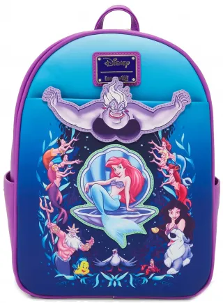 Mini sac à dos Portrait des Personnages de la Petite Sirène Loungefly
