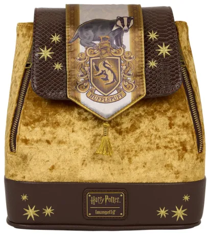 Mini sac à dos Poufsouffle Bannière en velours Loungefly