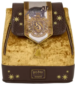 Mini sac à dos Poufsouffle Bannière en velours Loungefly