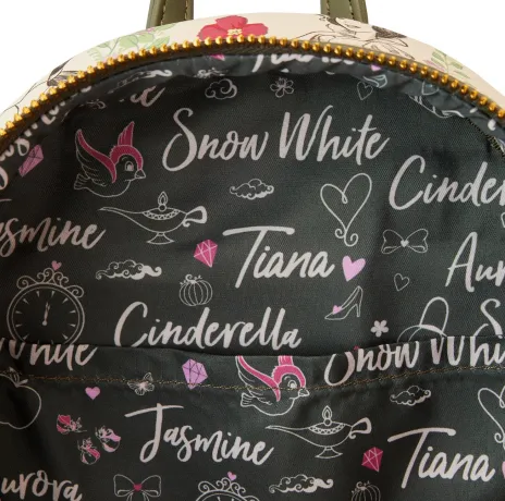 Mini sac à dos Princesses Croquis Impression Intégrale Loungefly