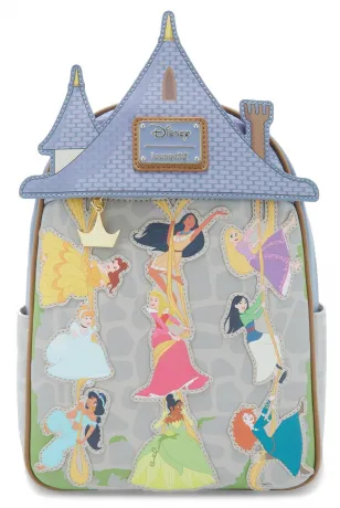 Mini sac à dos Princesses Escaladent le Château de Raiponce Loungefly