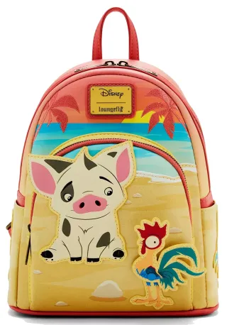 Mini sac à dos Pua &amp; Hei Hei Coucher de soleil Loungefly