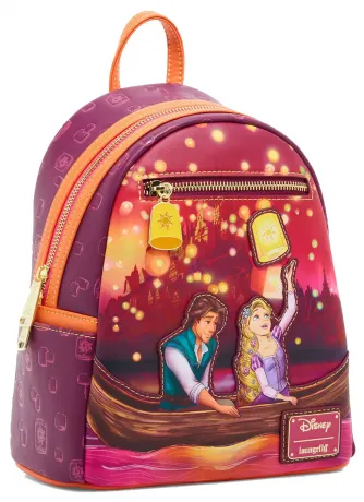 Mini sac à dos Raiponce et Flynn Scène du Bateau Glow Loungefly