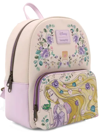 Mini sac à dos Raiponce et Pascal Fleurs Loungefly