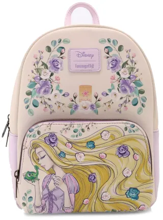 Mini sac à dos Raiponce et Pascal Fleurs Loungefly