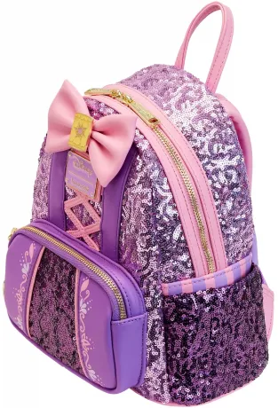 Mini sac à dos Raiponce Sequin Glow Loungefly