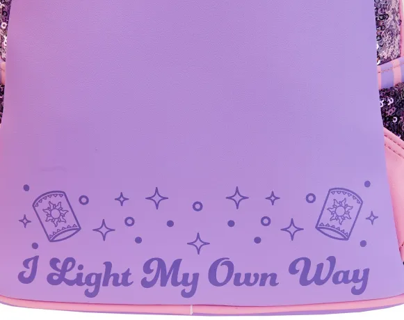 Mini sac à dos Raiponce Sequin Glow Loungefly