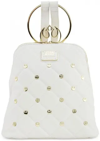 Mini sac à dos Rebel Blanc Or Loungefly