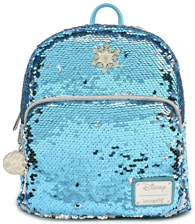 Mini sac à dos réversible Elsa Sequin Loungefly