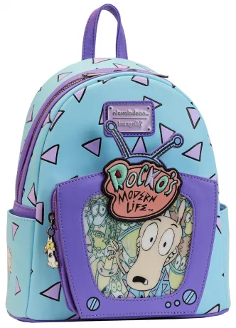 Mini sac à dos Rocko&#039;s Modern Life TV Lenticulaire Loungefly