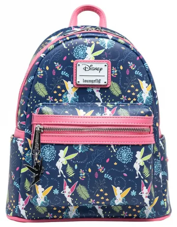 Mini sac à dos Rose Fée Clochette Impression Intégrale Glow Loungefly