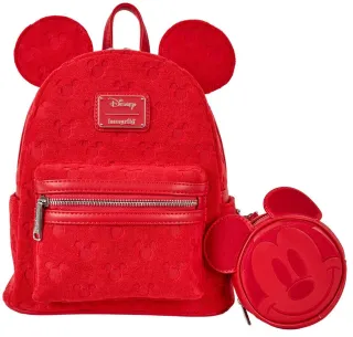 Mini sac à dos Rouge et porte-monnaie Mickey Mouse Loungefly
