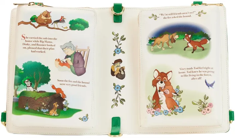 Sac à bandoulière convertible Livre Classique Rox et Rouky Loungefly