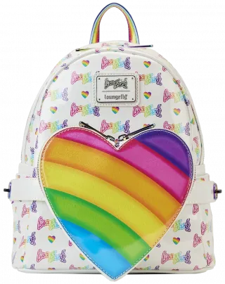 Mini sac à dos + Sac banane Cœur Arc-en-ciel Loungefly
