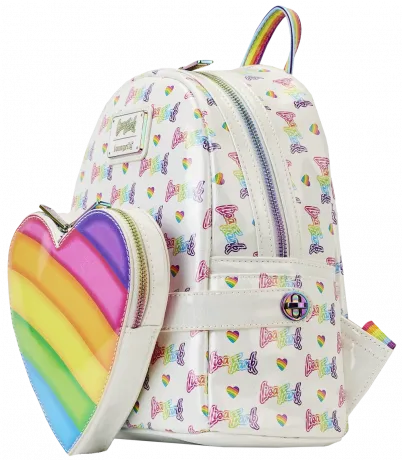 Mini sac à dos + Sac banane Cœur Arc-en-ciel Loungefly
