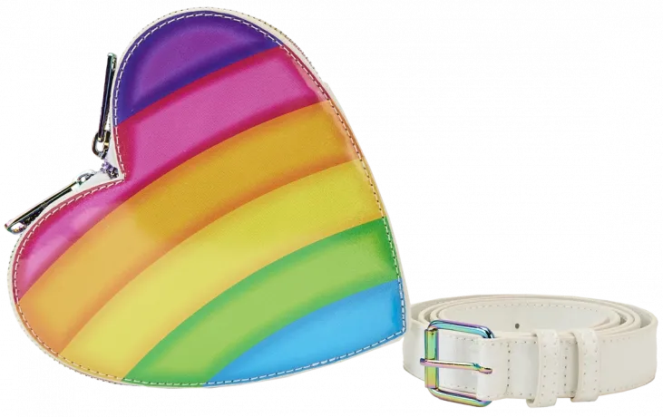 Mini sac à dos + Sac banane Cœur Arc-en-ciel Loungefly