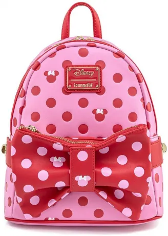Mini sac à dos &amp; Sac Banane Minnie Nœud Rose Loungefly
