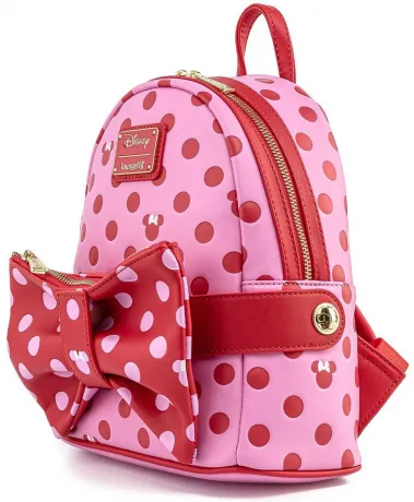 Mini sac à dos &amp; Sac Banane Minnie Nœud Rose Loungefly