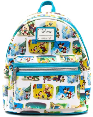 Mini sac à dos Scènes du Livre d&#039;Or de Pinocchio Loungefly