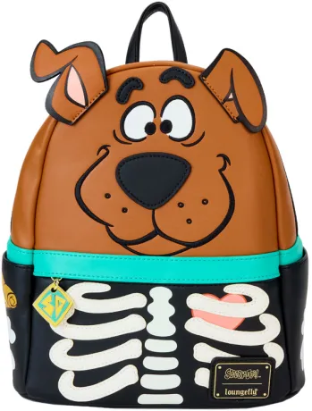 Mini sac à dos Scooby-Doo Squelette Cosplay Glow Loungefly