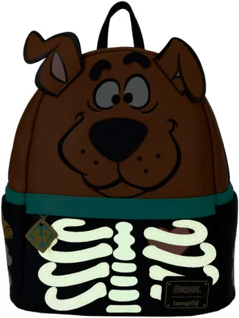 Mini sac à dos Scooby-Doo Squelette Cosplay Glow Loungefly