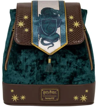 Mini sac à dos Serpentard Bannière en velours Loungefly