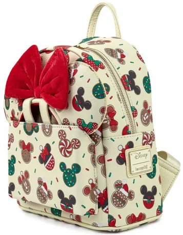 Mini sac à dos + Serre-tête Mickey et Minnie Mouse Biscuits de Noël Loungefly