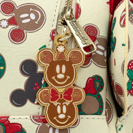 Mini sac à dos + Serre-tête Mickey et Minnie Mouse Biscuits de Noël Loungefly