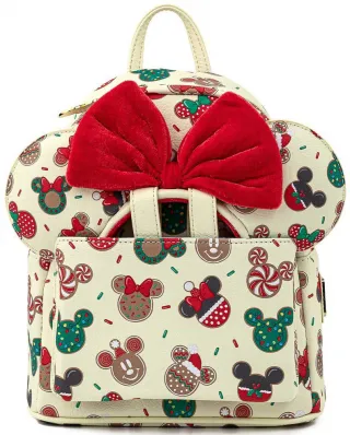Mini sac à dos + Serre-tête Mickey et Minnie Mouse Biscuits de Noël Loungefly