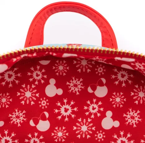 Mini sac à dos + Serre-tête Mickey et Minnie Snowman Loungefly