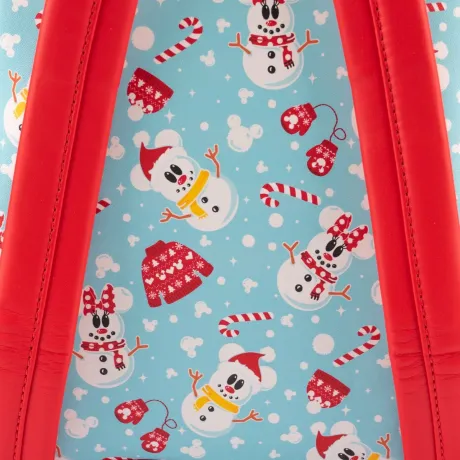 Mini sac à dos + Serre-tête Mickey et Minnie Snowman Loungefly