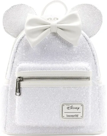 Mini sac à dos + Serre-tête Minnie Nœud Sequin Loungefly