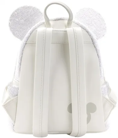 Mini sac à dos + Serre-tête Minnie Nœud Sequin Loungefly
