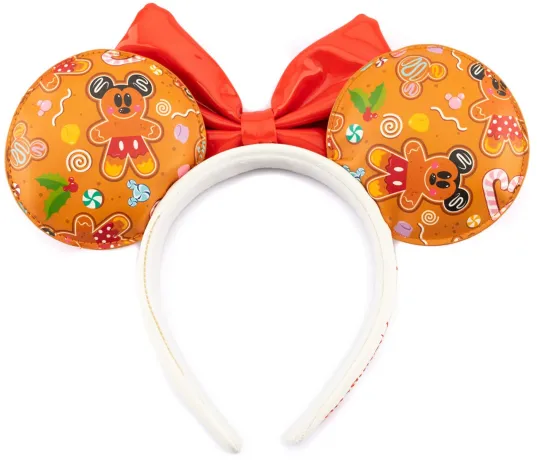 Mini sac à dos + Serre-tête Pain d&#039;épices Mickey et Minnie Loungefly