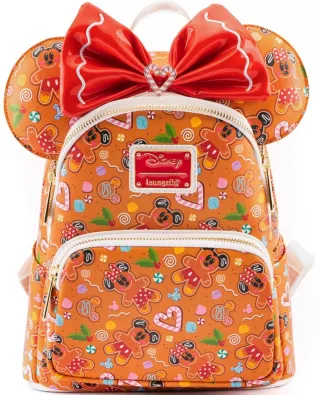 Mini sac à dos + Serre-tête Pain d&#039;épices Mickey et Minnie Loungefly