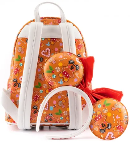 Mini sac à dos + Serre-tête Pain d&#039;épices Mickey et Minnie Loungefly