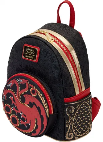 Mini sac à dos Sigle de la maison Targaryen Impression Intégrale Loungefly