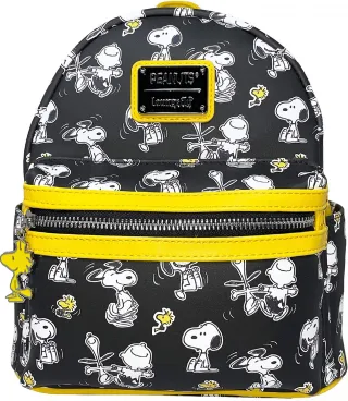 Mini sac à dos Snoopy et Charlie Brown Impression Intégrale Loungefly