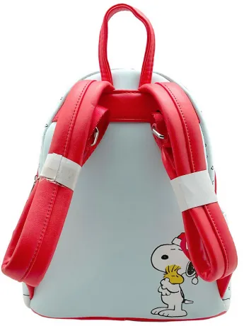 Mini sac à dos Snoopy et Woodstock Offrent un Cadeau Glow Loungefly