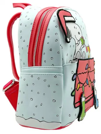 Mini sac à dos Snoopy et Woodstock Offrent un Cadeau Glow Loungefly