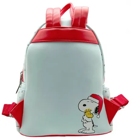 Mini sac à dos Snoopy et Woodstock Offrent un Cadeau Glow Loungefly
