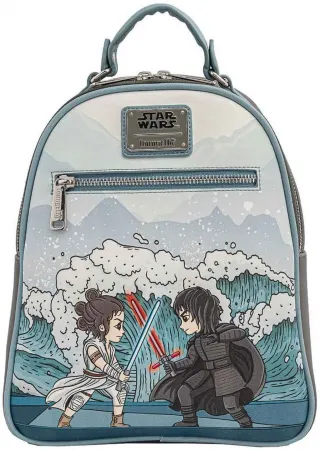 Mini sac à dos L&#039;Ascension de Skywalker Kylo Ren &amp; Rey Émotions Mitigées Loungefly
