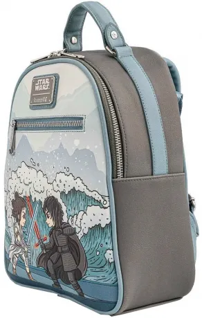 Mini sac à dos L&#039;Ascension de Skywalker Kylo Ren &amp; Rey Émotions Mitigées Loungefly