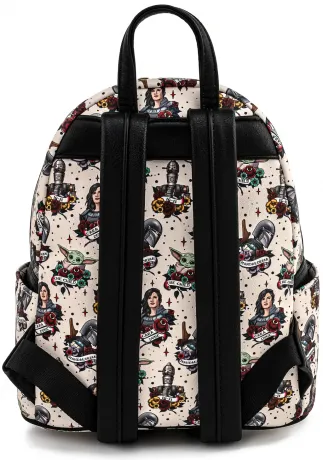 Mini sac à dos Star Wars Le Mandalorien Tatouages Loungefly