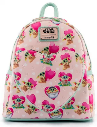 Mini sac à dos Grogu Saint-Valentin (Mandalorian) Loungefly