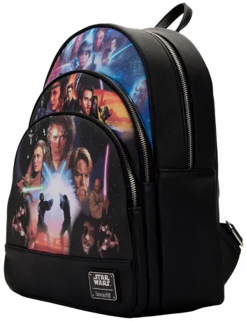 Mini sac à dos Star Wars Trilogie 2 Triple Poches Loungefly