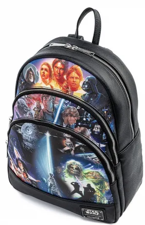 Mini sac à dos Star Wars Trilogie Triple Poches Loungefly