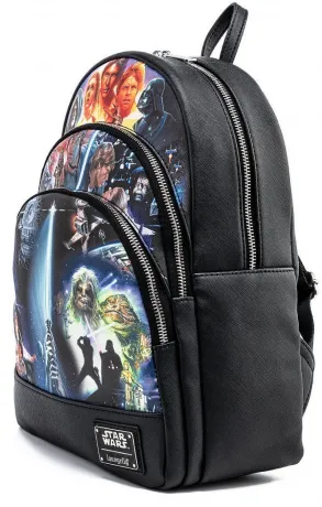 Mini sac à dos Star Wars Trilogie Triple Poches Loungefly