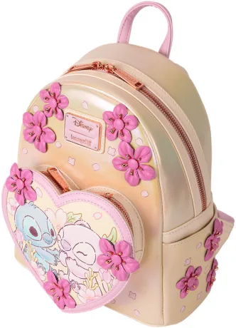 Mini sac à dos Stitch &amp; Angel Fleur de cerisier Loungefly