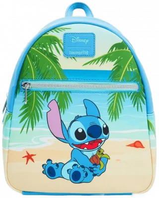 Mini sac à dos Stitch avec une Tortue à la Plage Loungefly